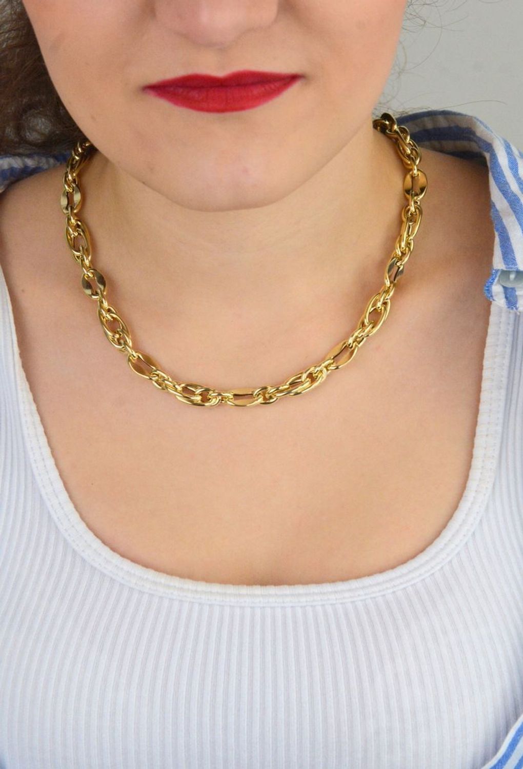 Naszyjnik damski złoty 585 owalne ogniwa 45 cm DIA-NSZ-13692-585.jpg