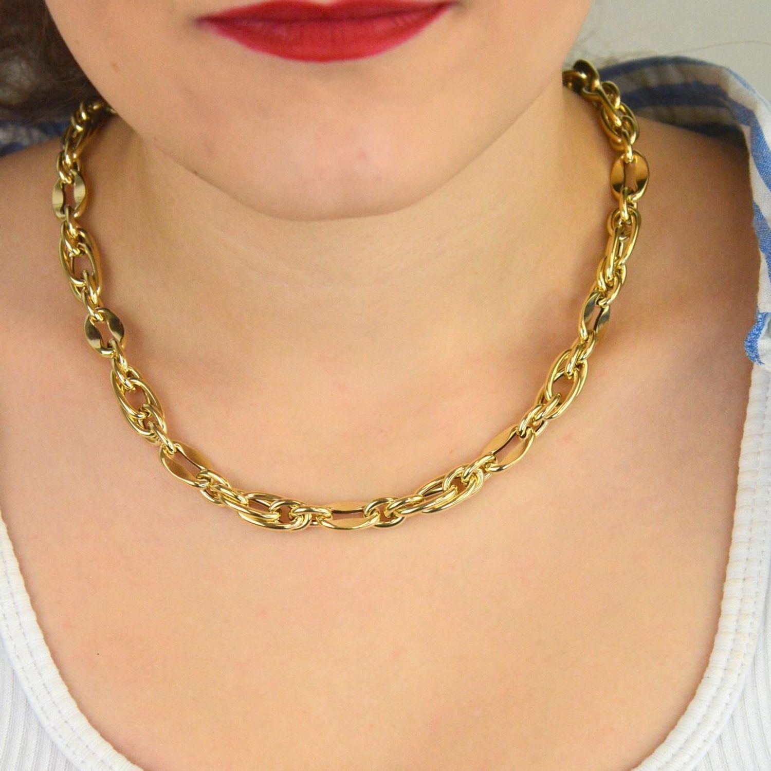 Naszyjnik damski złoty 585 owalne ogniwa 45 cm DIA-NSZ-13692-585.jpg