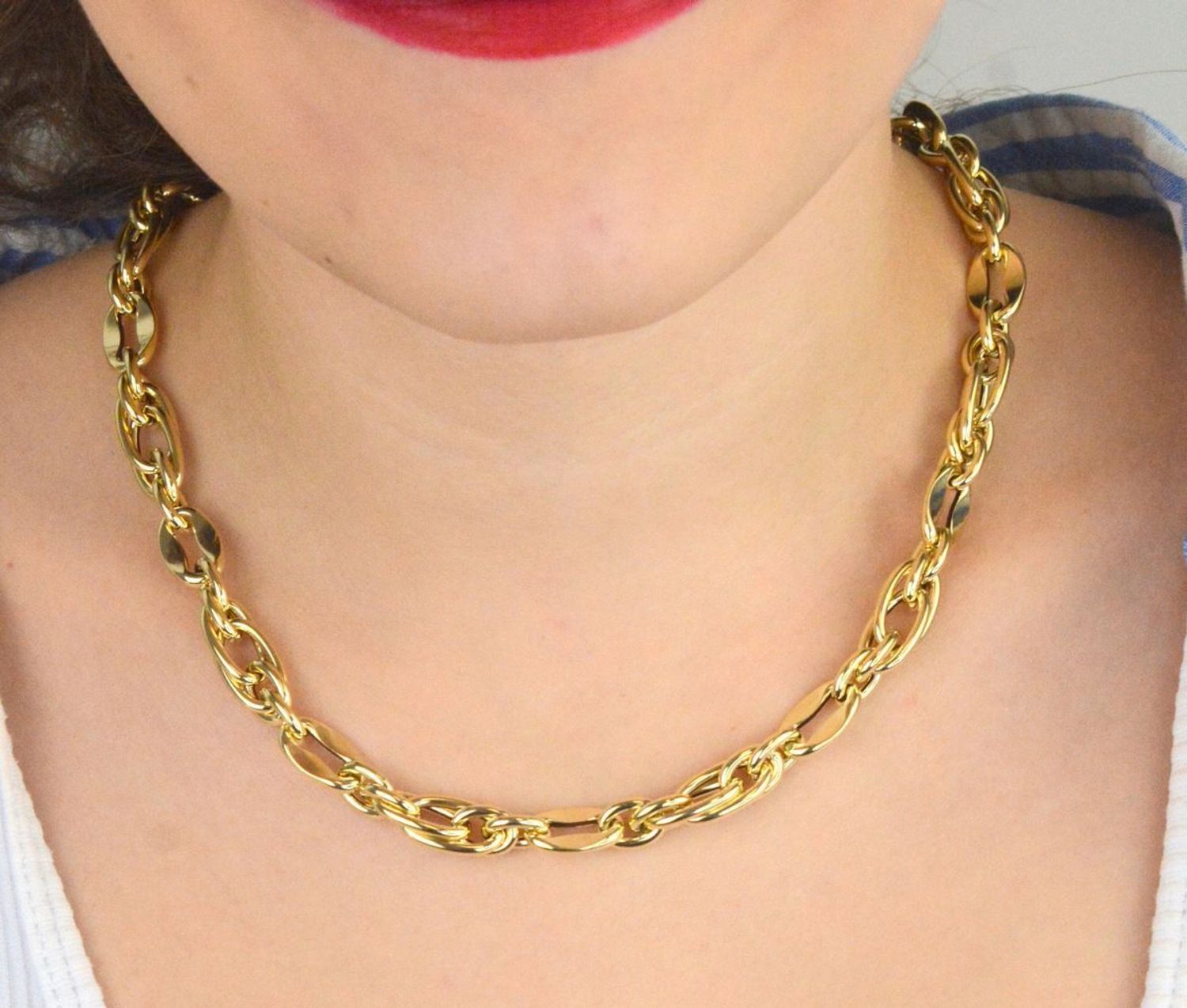 Naszyjnik damski złoty 585 owalne ogniwa 45 cm DIA-NSZ-13692-585.jpg