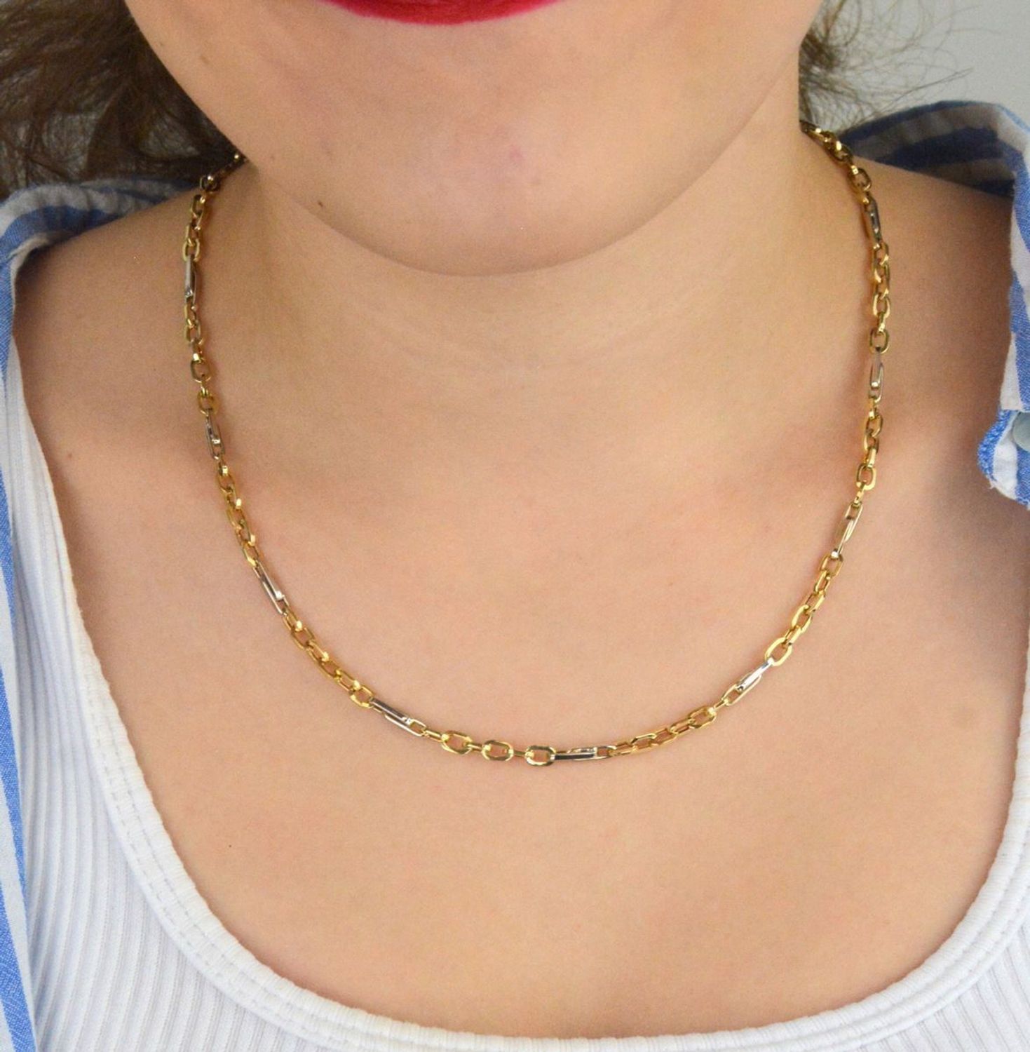 Naszyjnik damski złoty 585 ankier 50 cm DIA-NSZ-13700-585..jpg