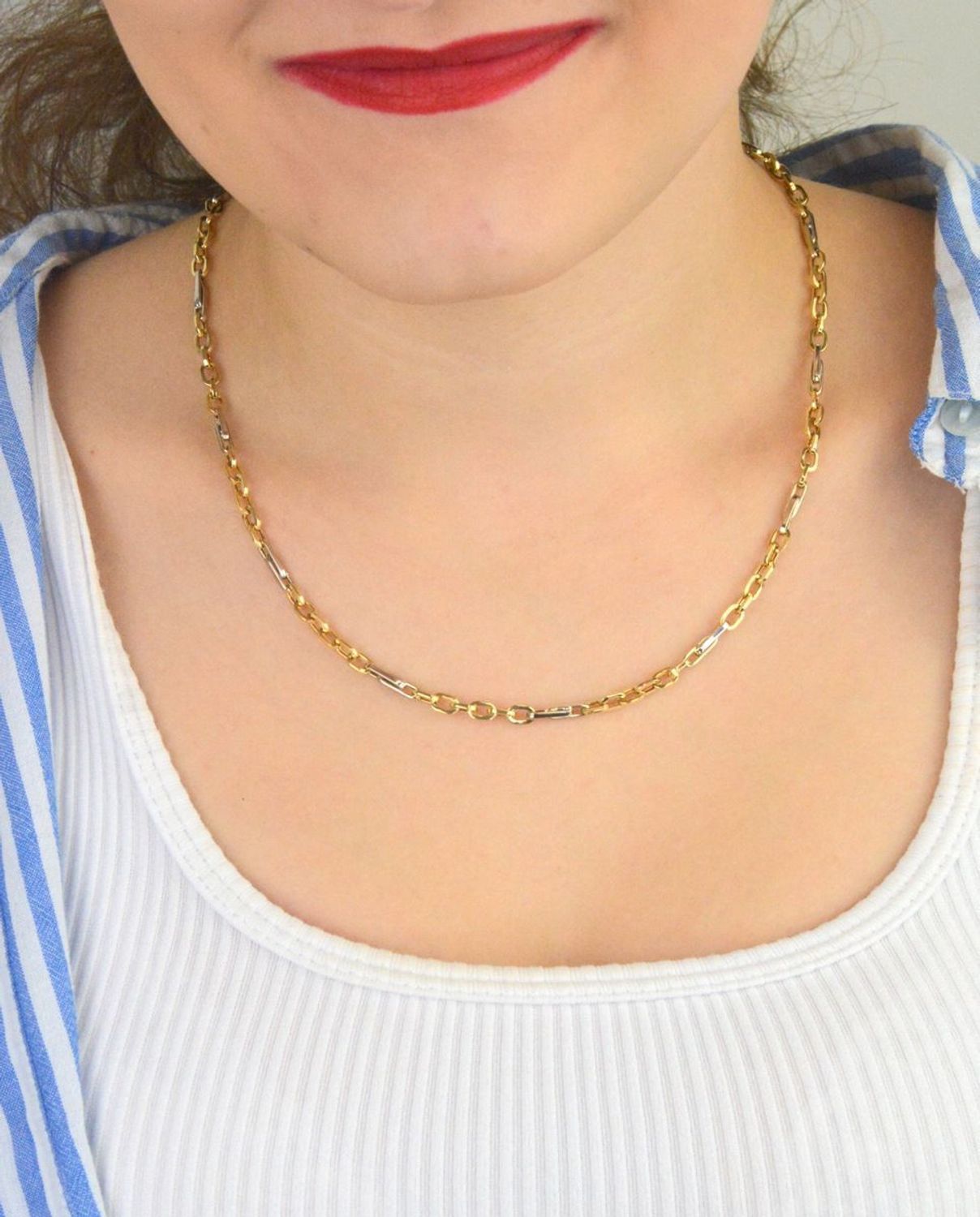 Naszyjnik damski złoty 585 ankier 50 cm DIA-NSZ-13700-585..jpg