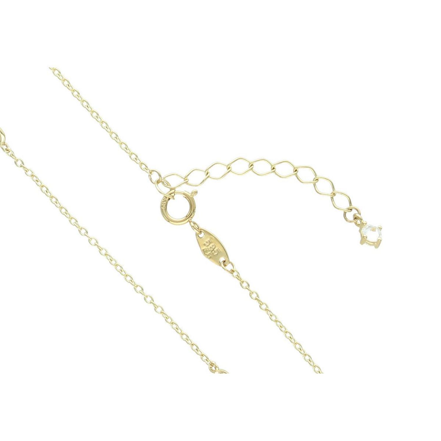 Naszyjnik damski ze złota próby 585, model DIA-NSZ-13786-585. Zdobiony elementami ozdobnymi na wzór Cartier, długość 42 + 3 cm, waga 2,72 g, zapięcie na karabińczyk. Elegancka biżuteria 1.jpg