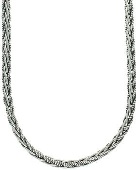 Naszyjnik męski srebrny próby 925, pleciony, długość 51 cm, waga 42,30 g, zapięcie na haczyk. Model DIA-NSZ-13925-925 – elegancki i wyrazisty dodatek dla mężczyzn.1.jpg