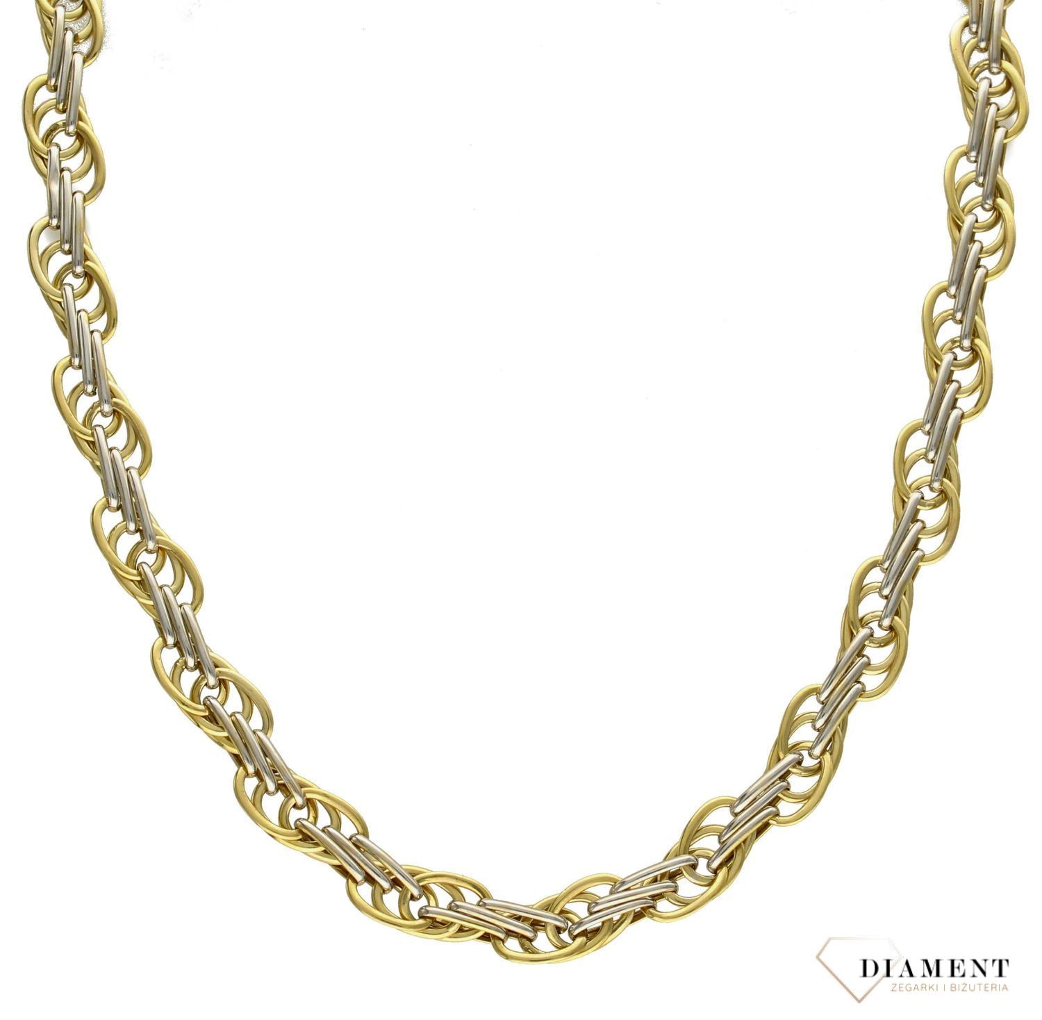 Złota kolia 585 'Plątanina uczuć' DIA-NSZ-1412-585.jpg