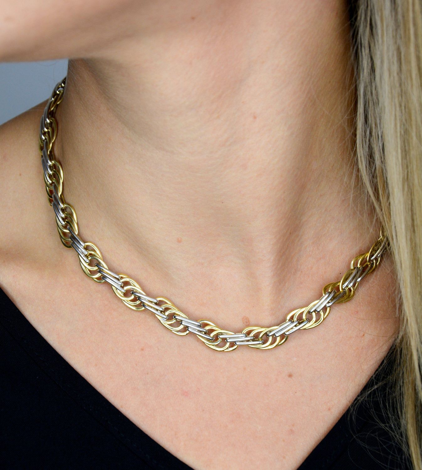 Złota kolia 585 'Plątanina uczuć' DIA-NSZ-1412-585.jpg