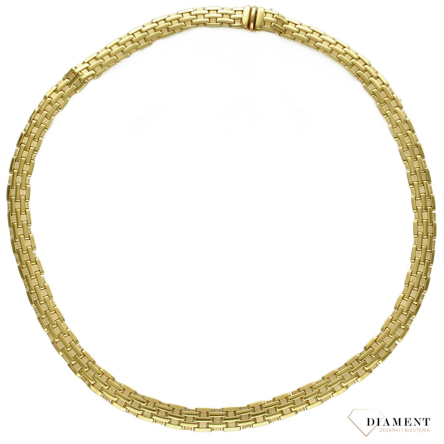 Złoty naszyjnik 585 'Kobieca kolia ze złota' DIA-NSZ-1413-585.jpg