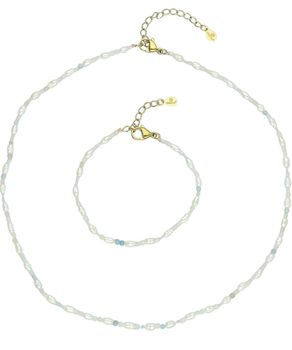 Naszyjnik z morganitem i perłą hodowlaną – elegancki naszyjnik z naturalnymi kamieniami komplet.jpg