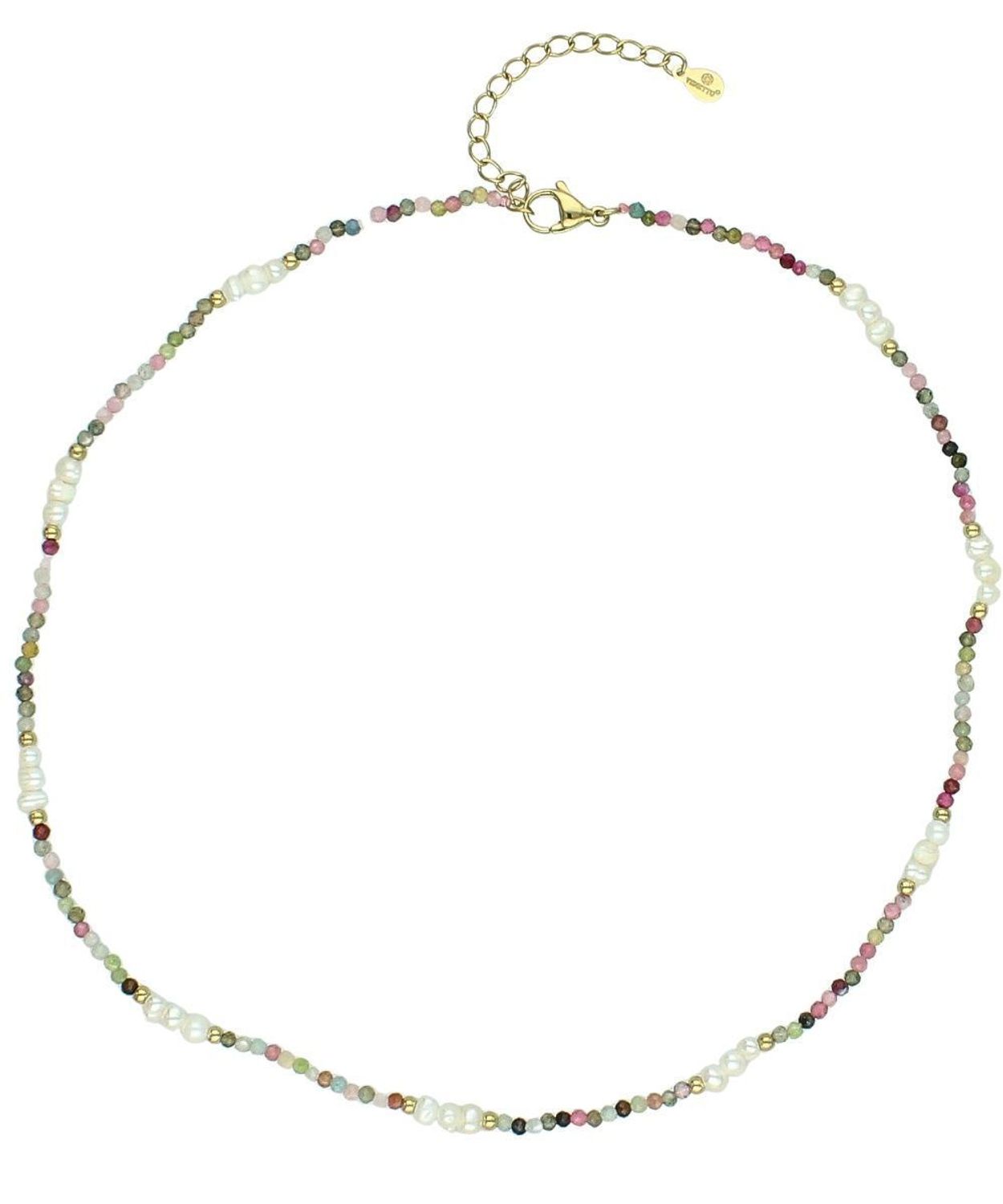 Naszyjnik z perłą hodowlaną i turmalinem 45 cm stal szlachetna DIA-NSZ-14195-STAL.jpg