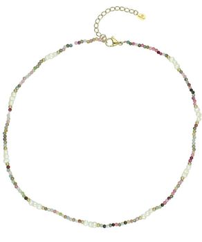 Naszyjnik z perłą hodowlaną i turmalinem 45 cm stal szlachetna DIA-NSZ-14195-STAL.jpg