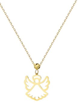 Złoty naszyjnik celebrytka Aniołek próba 375 – delikatny łańcuszek z zawieszką na chrzest i komunię (1).jpg