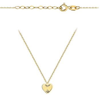 Złoty naszyjnik celebrytka Diamentowane Serce w oprawie próba 375 – delikatny naszyjnik na prezent (1).jpg