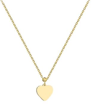 Złoty naszyjnik celebrytka Serce z diamentowaną kulką próba 375 – delikatna biżuteria na prezent (2).jpg