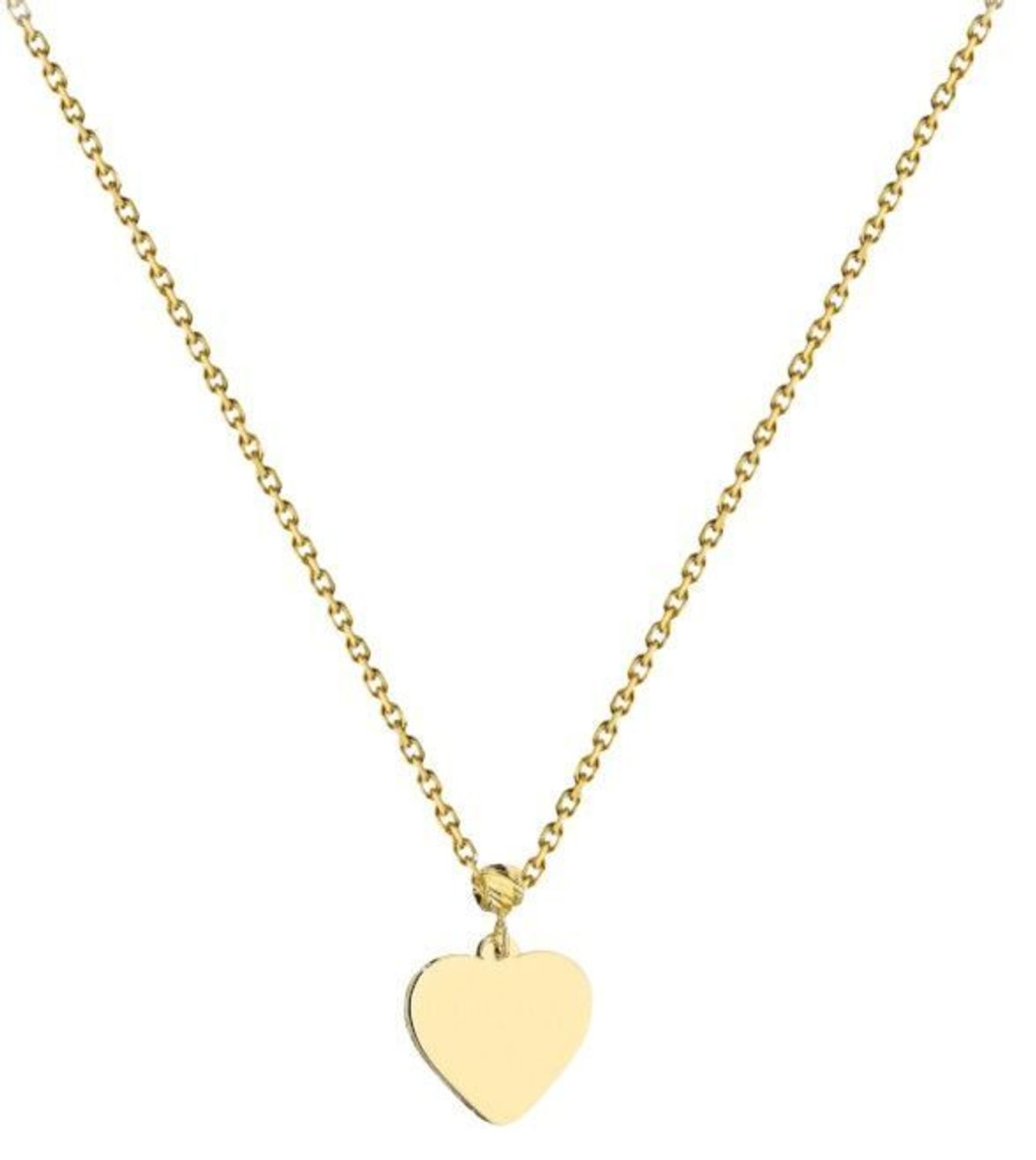 Złoty naszyjnik celebrytka Serce z diamentowaną kulką próba 375 – delikatna biżuteria na prezent (2).jpg