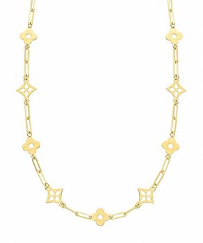 Złoty naszyjnik z ażurowymi ornamentami próba 375 - 43+3 cm złota biżu.jpg