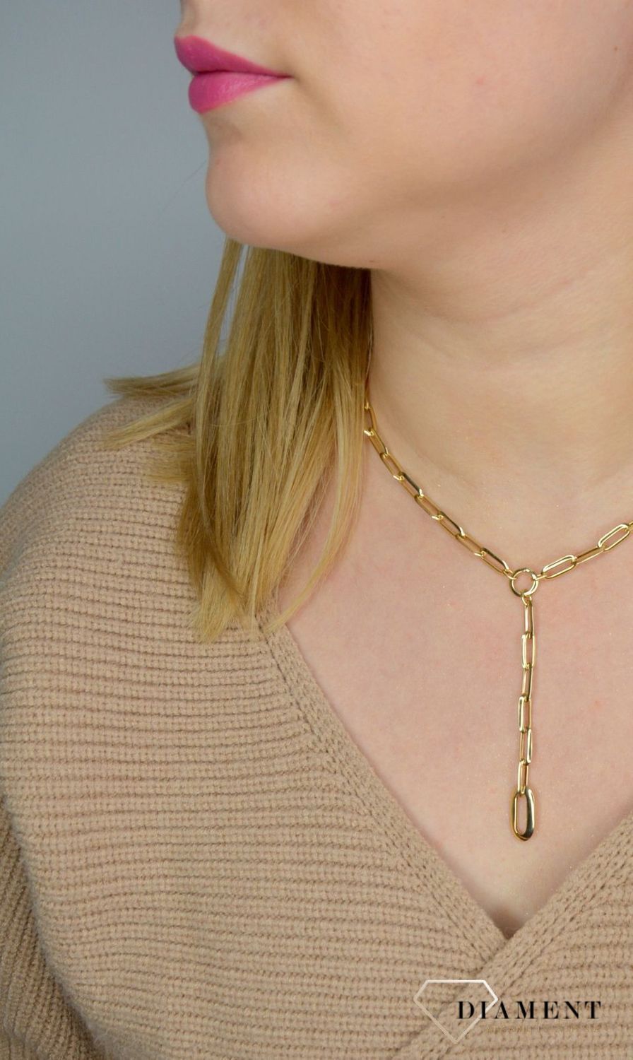 Złoty naszyjnik 585 'Naszyjnik gwiazd' DIA-NSZ-1735-585.jpg