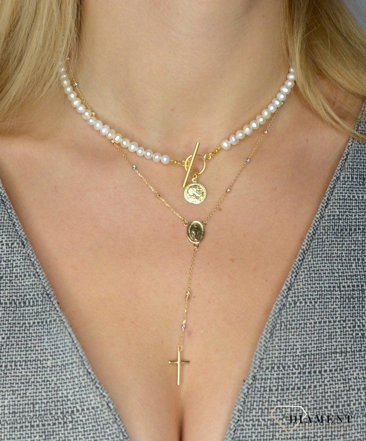 Naszyjnik złoty 585 różaniec DIA-NSZ-1756-585.jpg