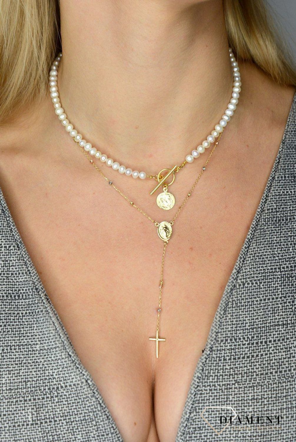 Naszyjnik złoty 585 różaniec DIA-NSZ-1756-585.jpg
