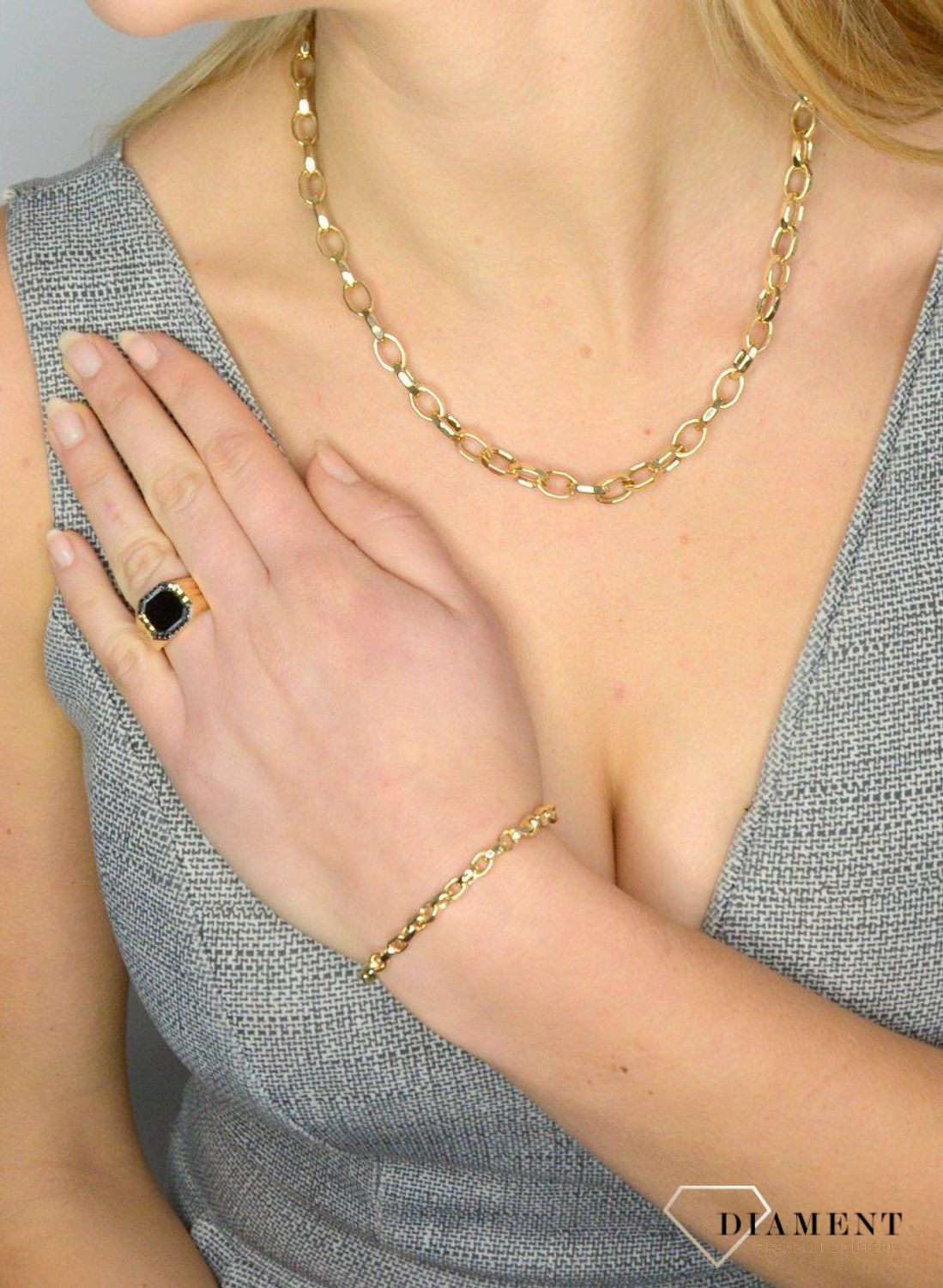 Złoty naszyjnik 585 duże ogniwka DIA-NSZ-1757-585.jpg