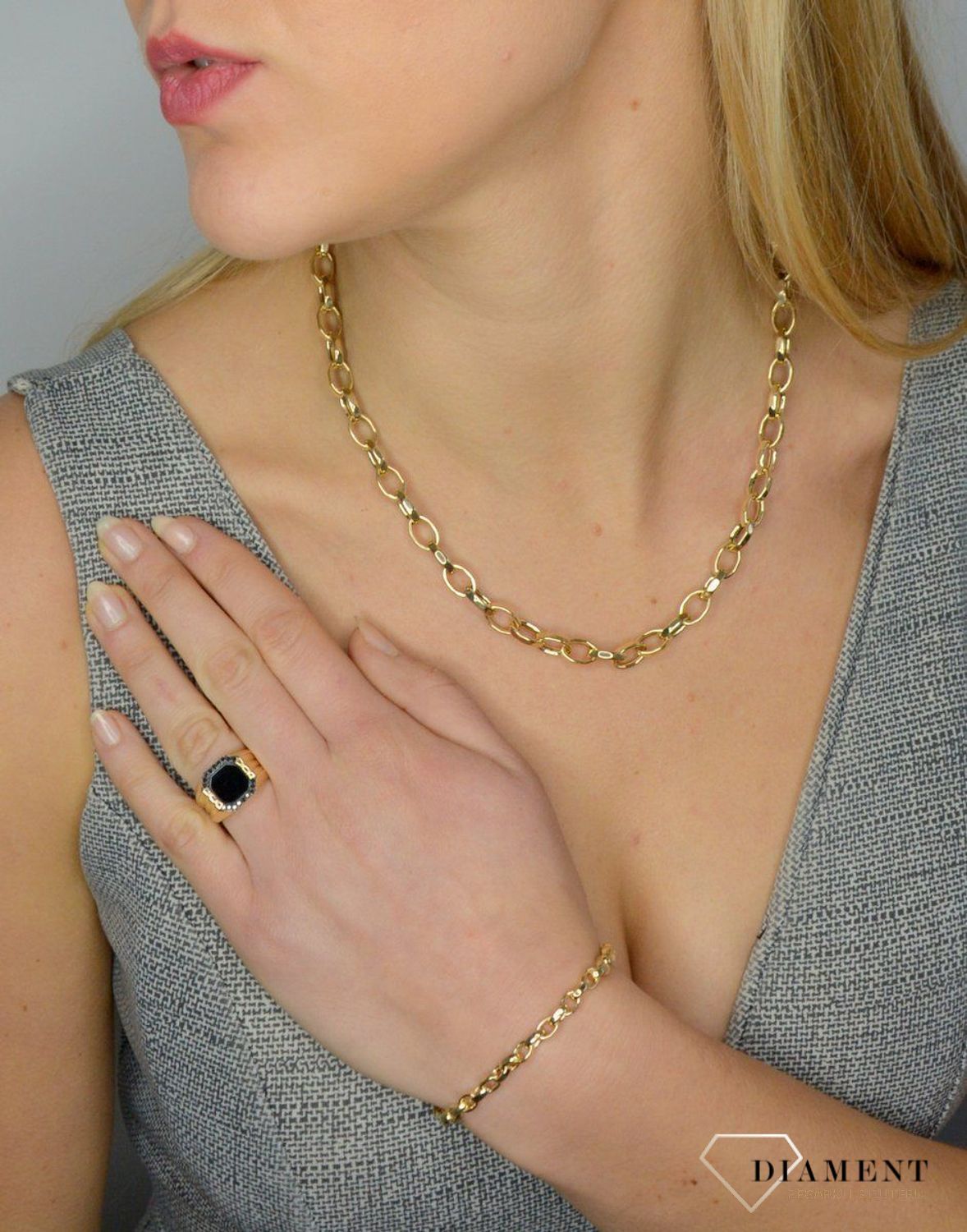 Złoty naszyjnik 585 duże ogniwka DIA-NSZ-1757-585.jpg