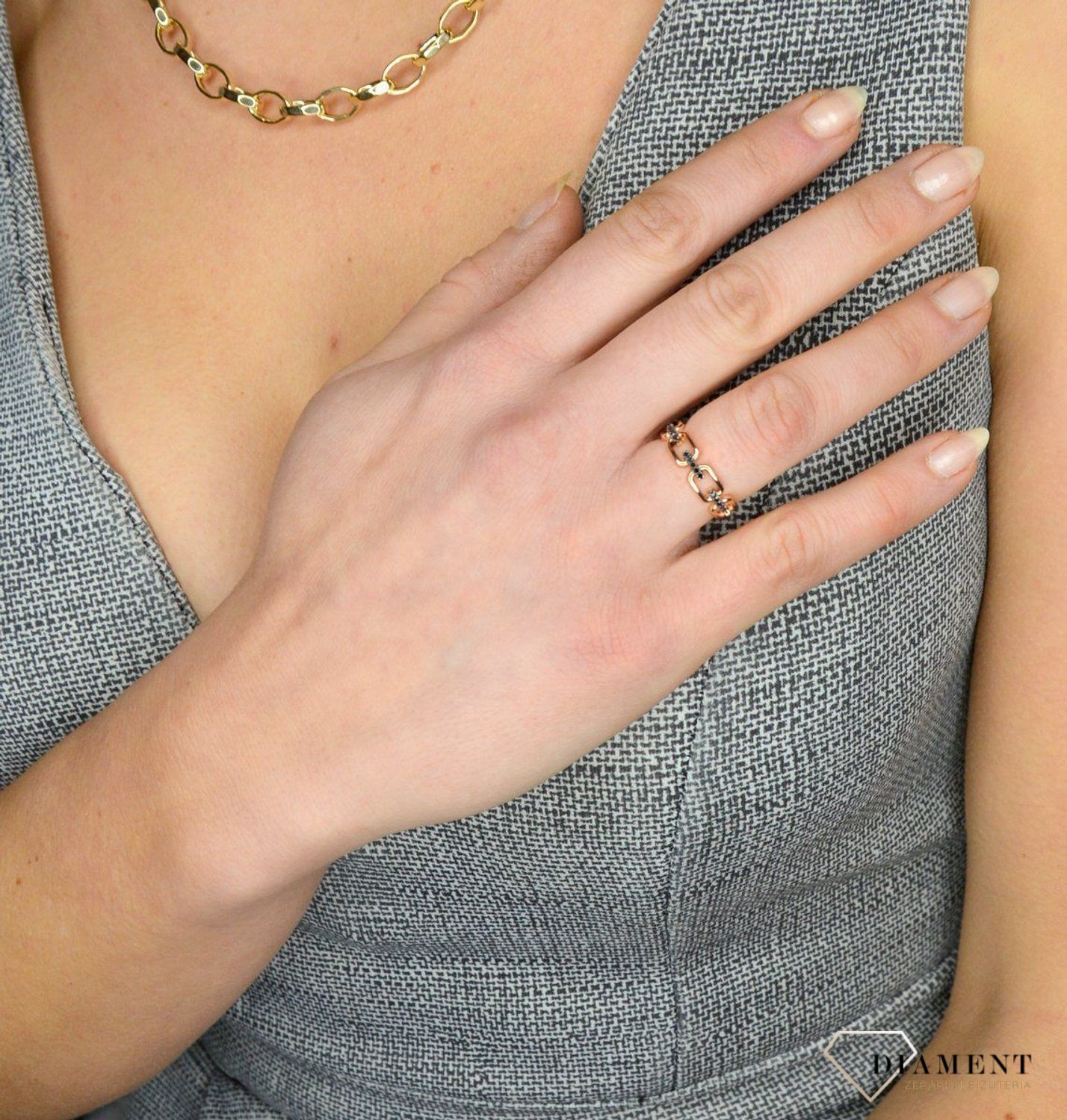 Złoty naszyjnik 585 duże ogniwka DIA-NSZ-1757-585.jpg