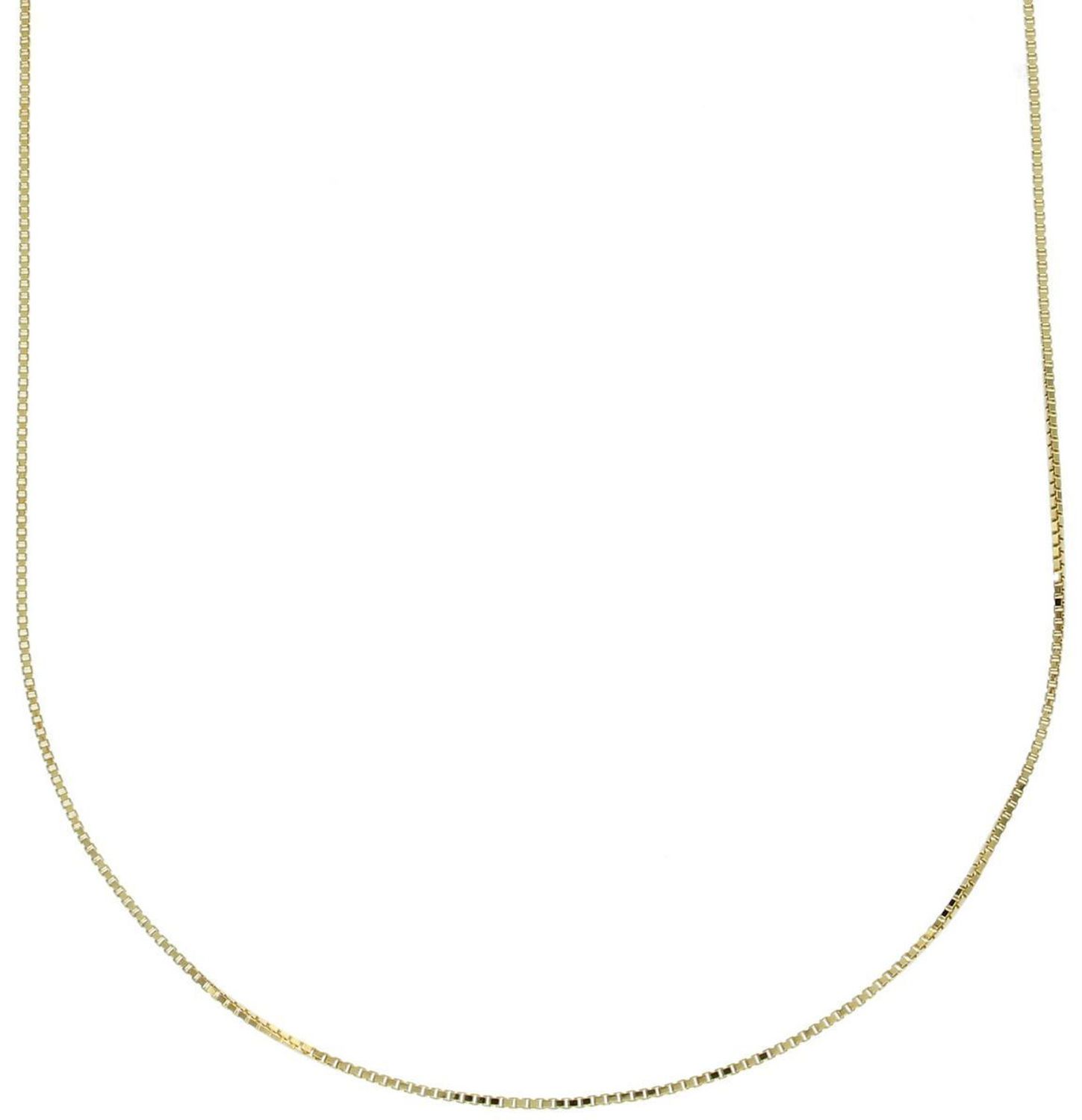 Naszyjnik srebrny pozłacany 925 – łańcuszek kostka z ozdobami, 50 cm, 2,93 g.jpg