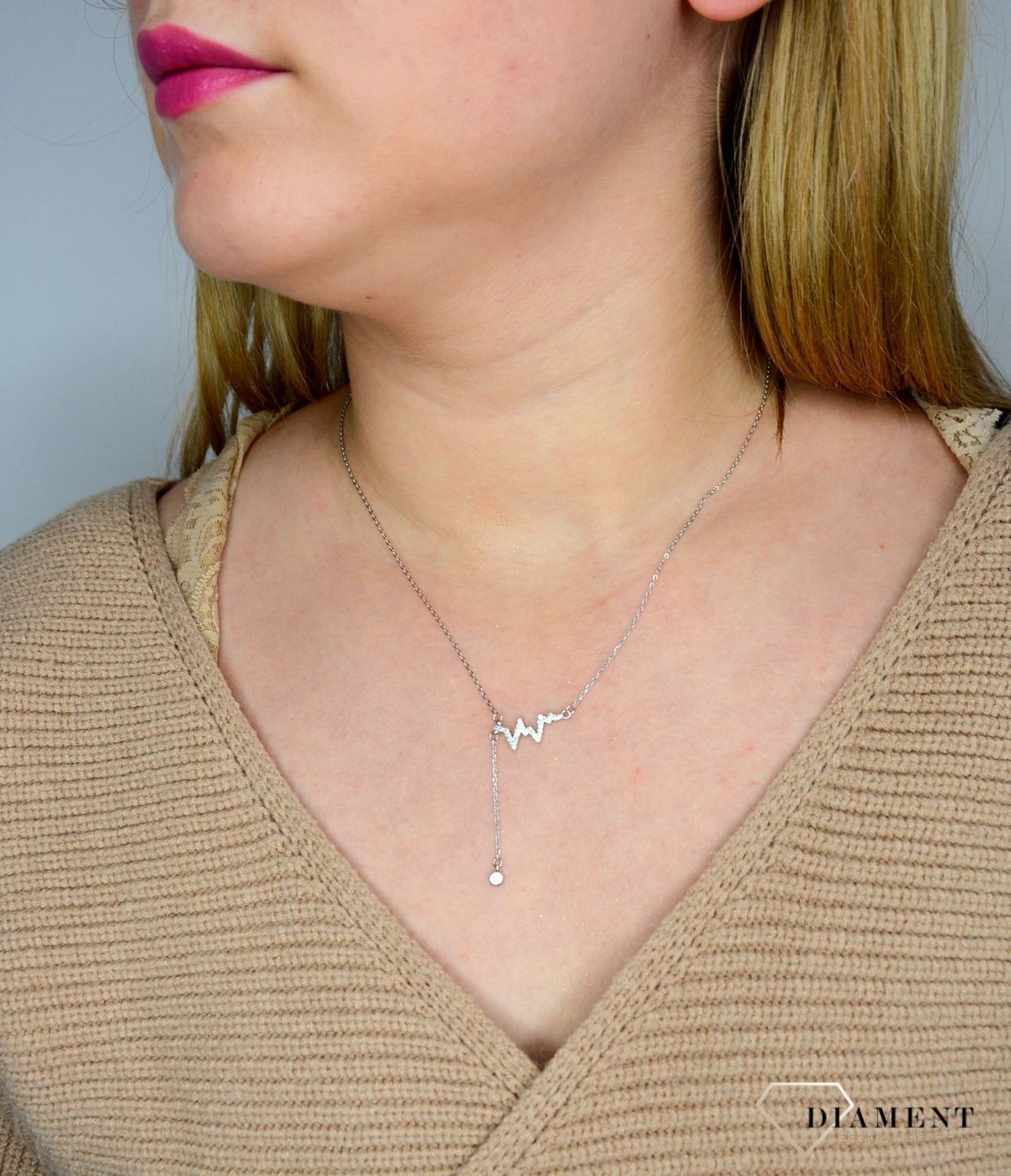 Srebrny naszyjnik linia życia z cyrkonią DIA-NSZ-2299-925.jpg