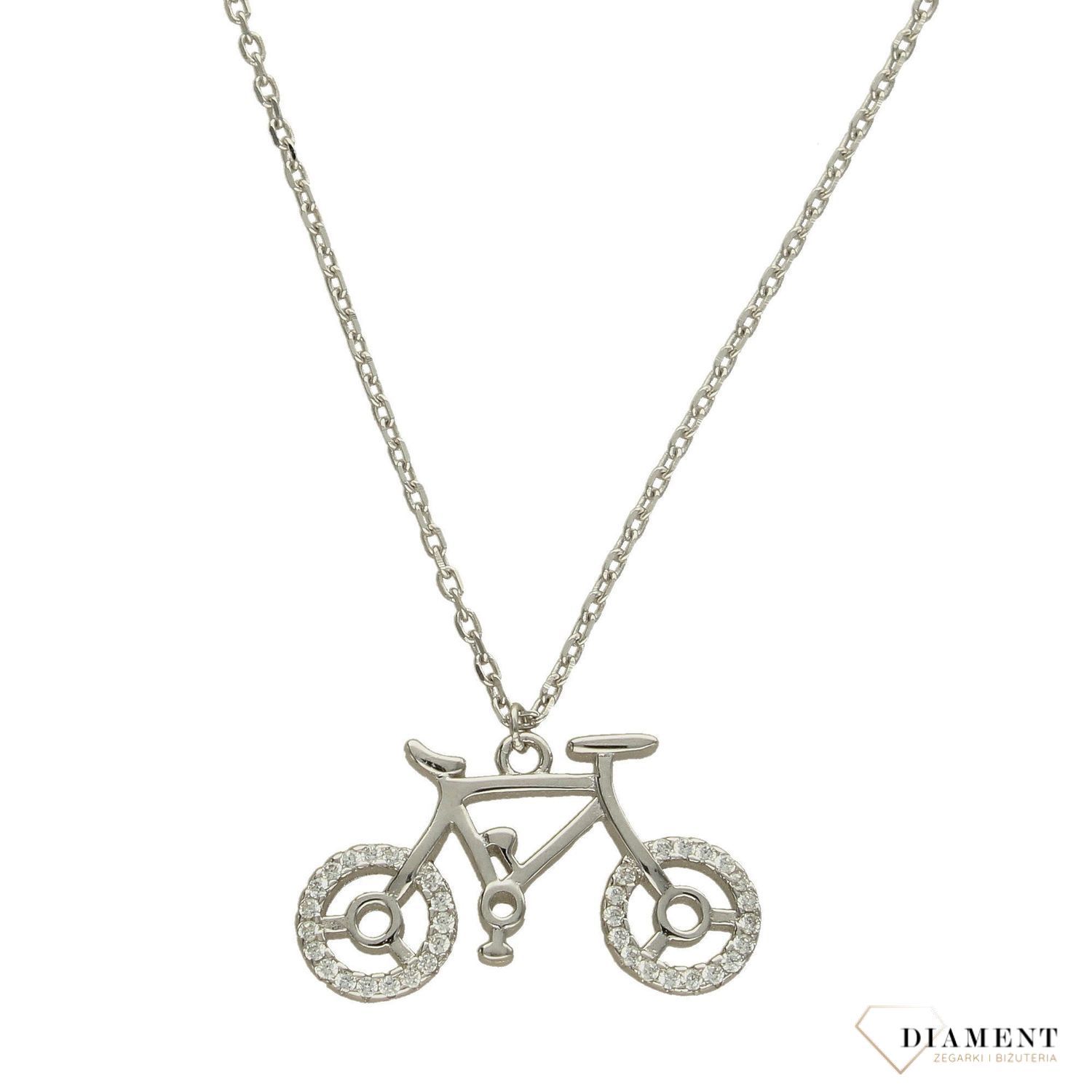 Srebrny naszyjnik czarodziejski rowerek 925.jpg