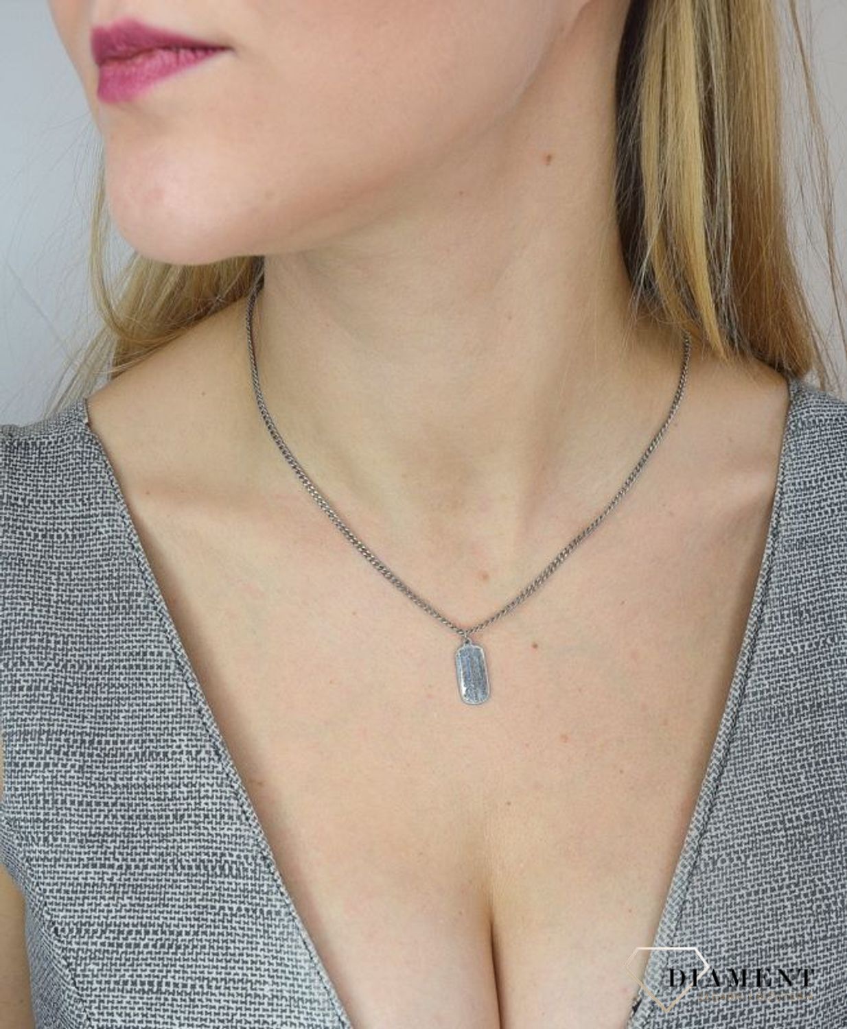 Naszyjnik srebrny 925 'Modlitwa' z blaszką do graweru DIA-NSZ-2304-925 (1).jpg