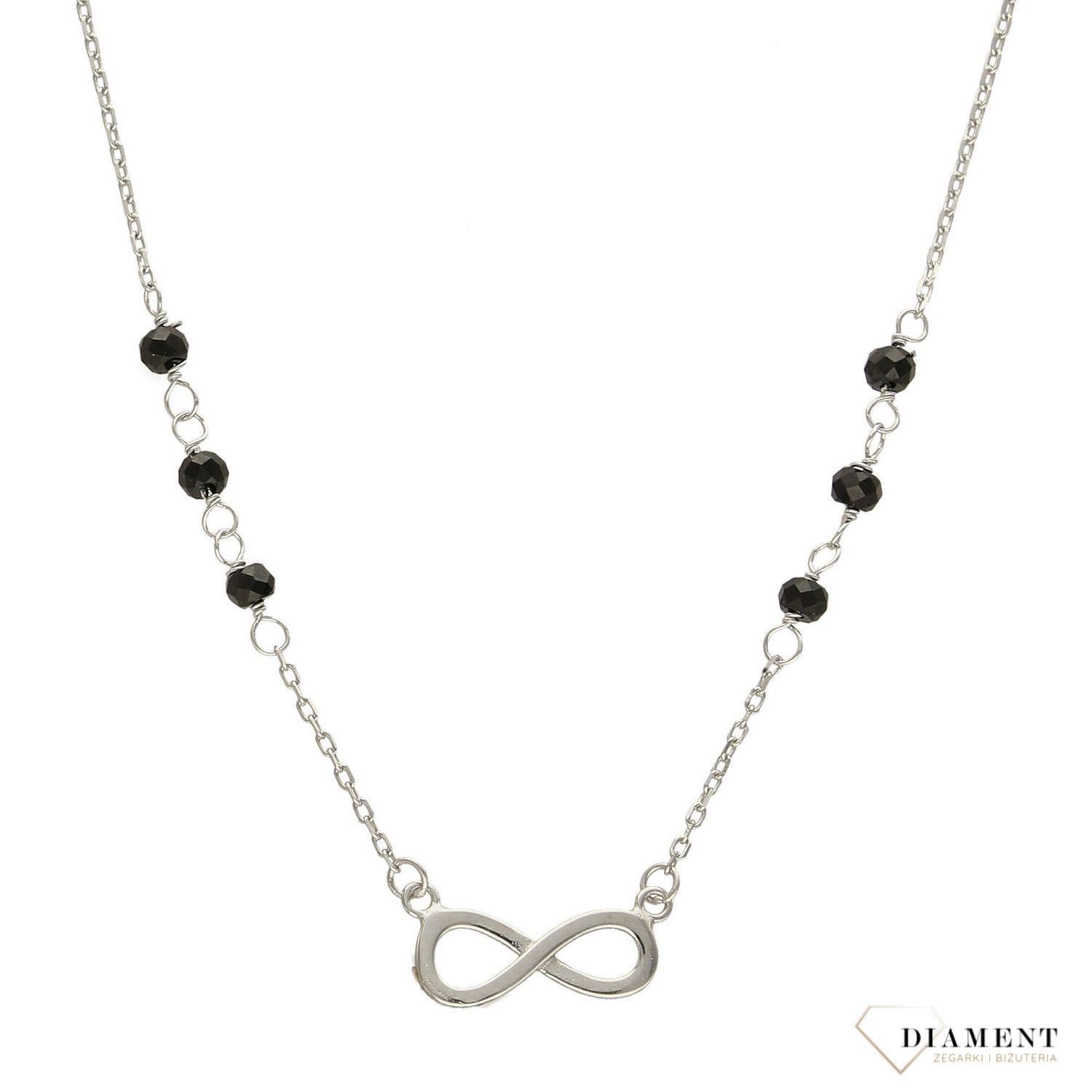 Srebrny naszyjnik subtelna nieskończoność DIA-NSZ-2307-925 Naszyjnik srebrny ✓.jpg