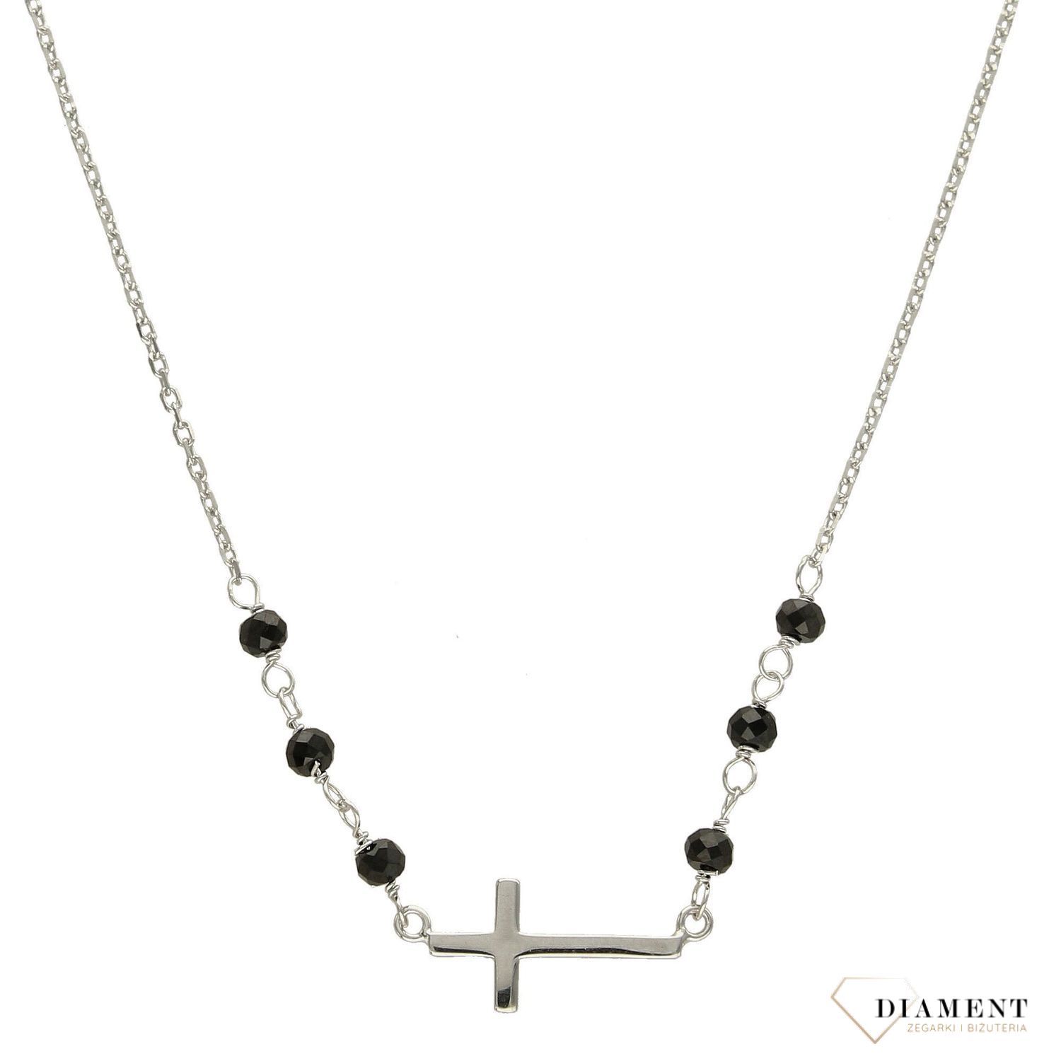 Srebrny naszyjnik subtelny krzyżyk 925.jpg