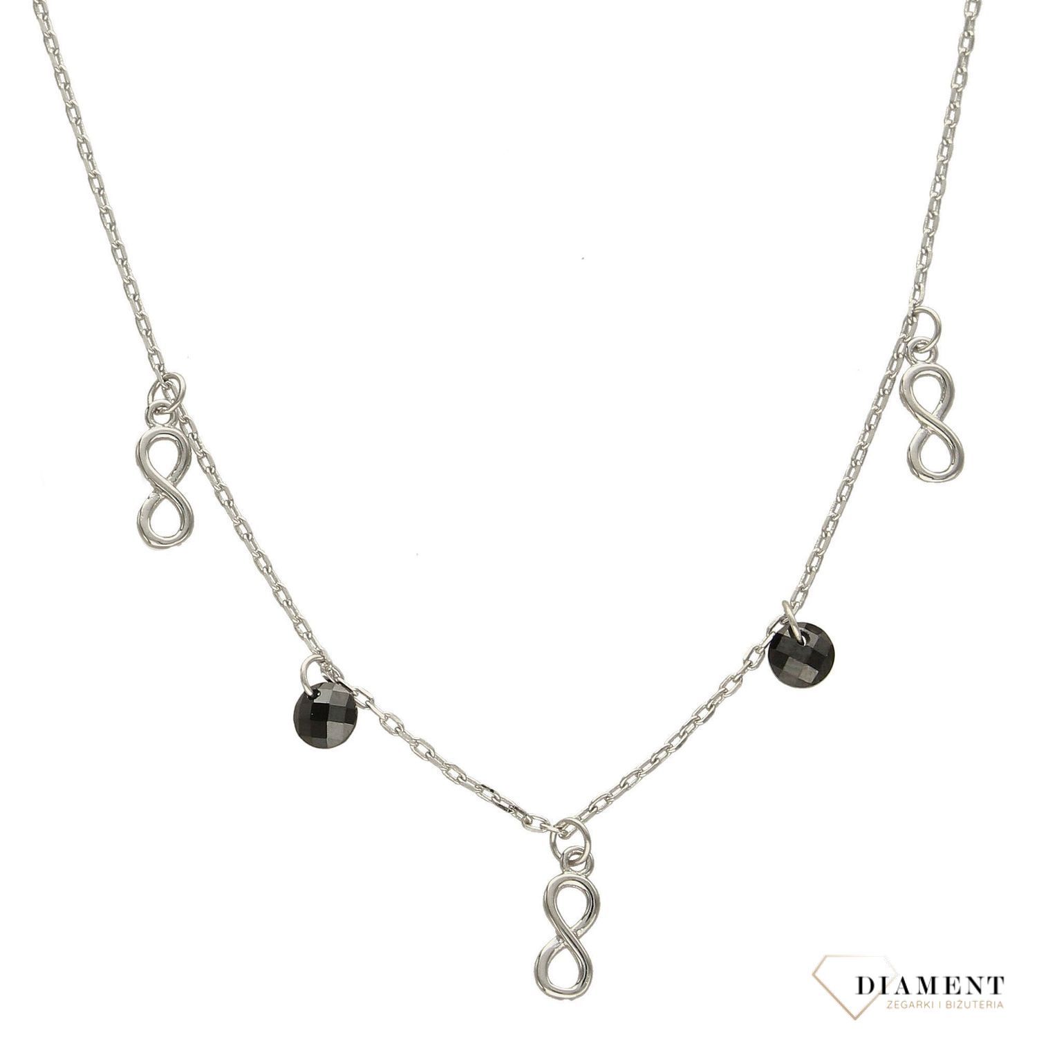 Srebrny naszyjnik subtelna potrójna nieskończoność Naszyjnik srebrny ✓.jpg