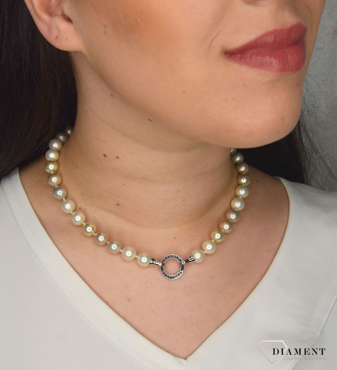 Naszyjnik z perłopławy w jasnym kolorze DIA-NSZ-2375-925.jpg