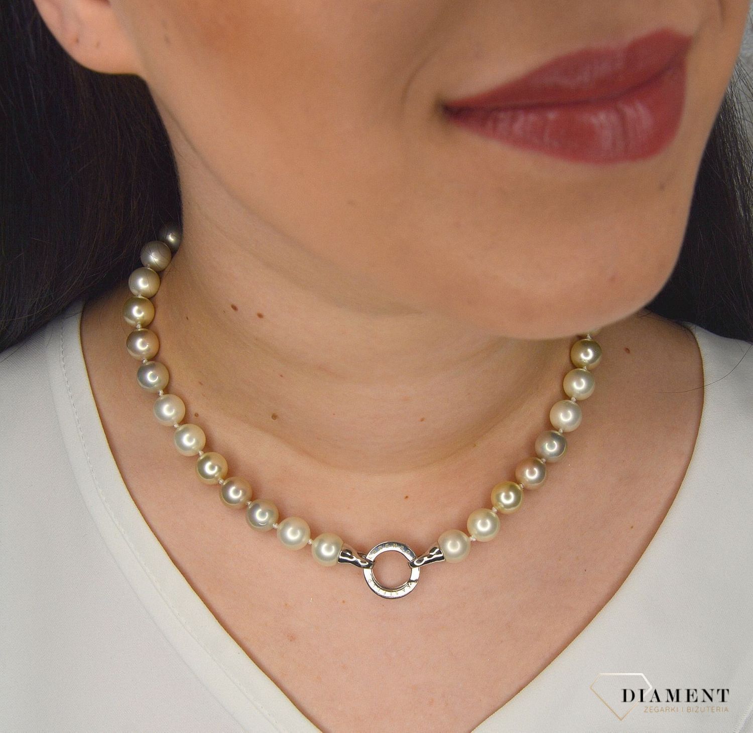 Naszyjnik z perłopławy w jasnym kolorze DIA-NSZ-2375-925.jpg