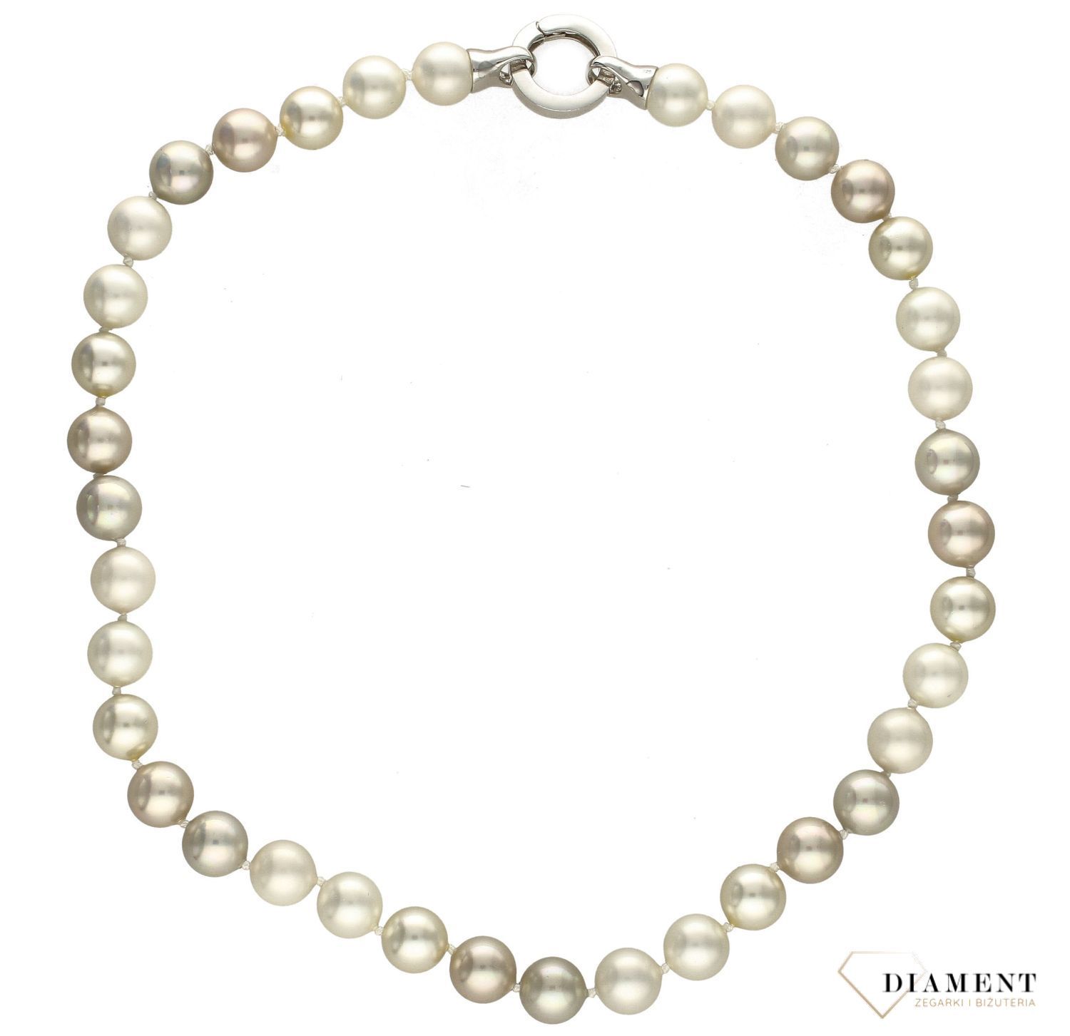 Naszyjnik z perłopławy w jasnym kolorze DIA-NSZ-2375-925.jpg