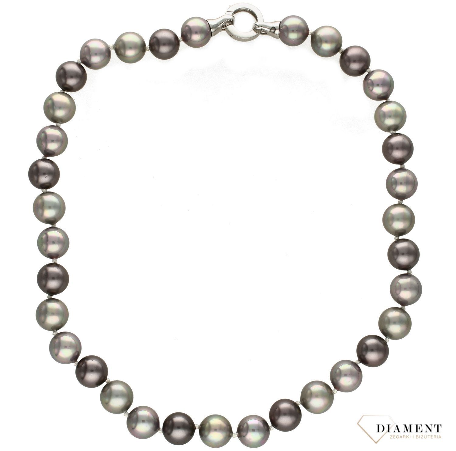 Naszyjnik z perłopławami w szarej, ciemnej kolorystyce DIA-NSZ-2378-925.jpg