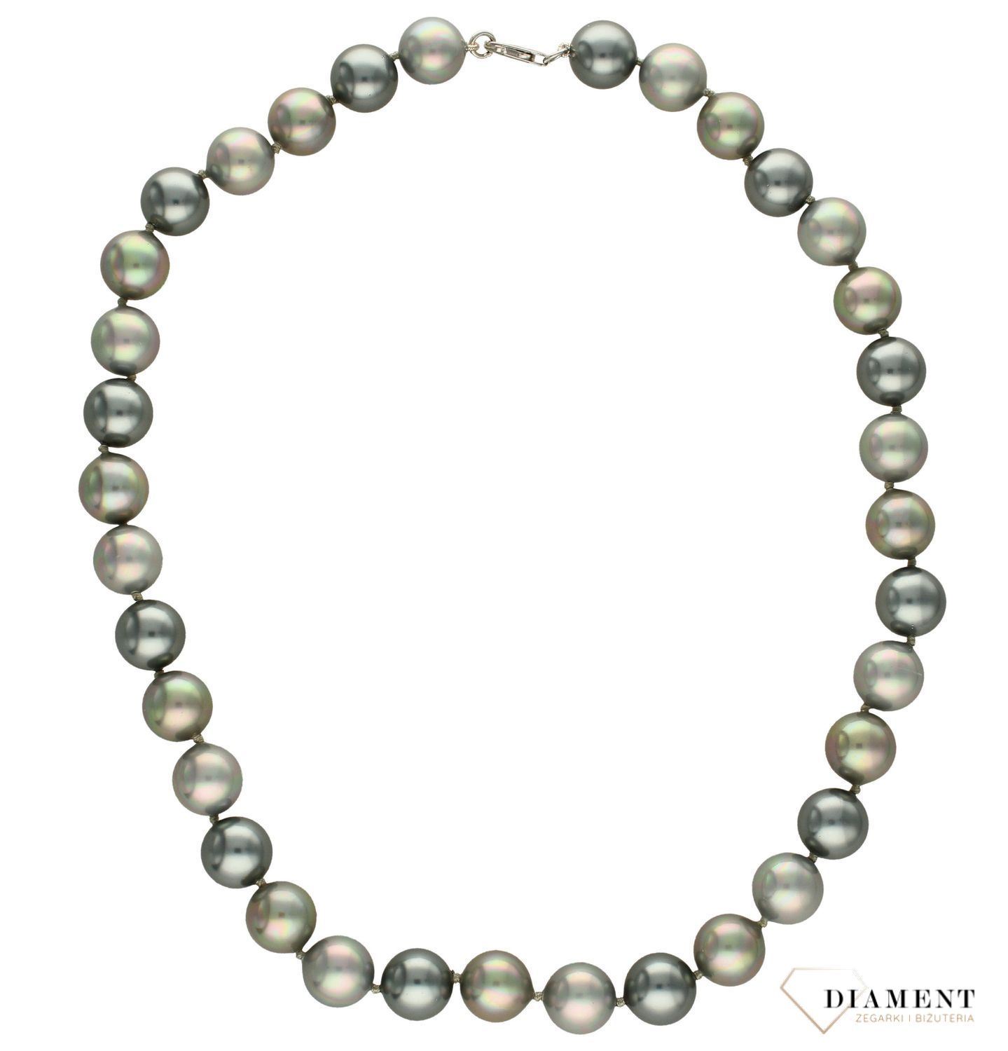 Naszyjnik z perłopławami w kolorze szarym DIA-NSZ-2379-925.jpg