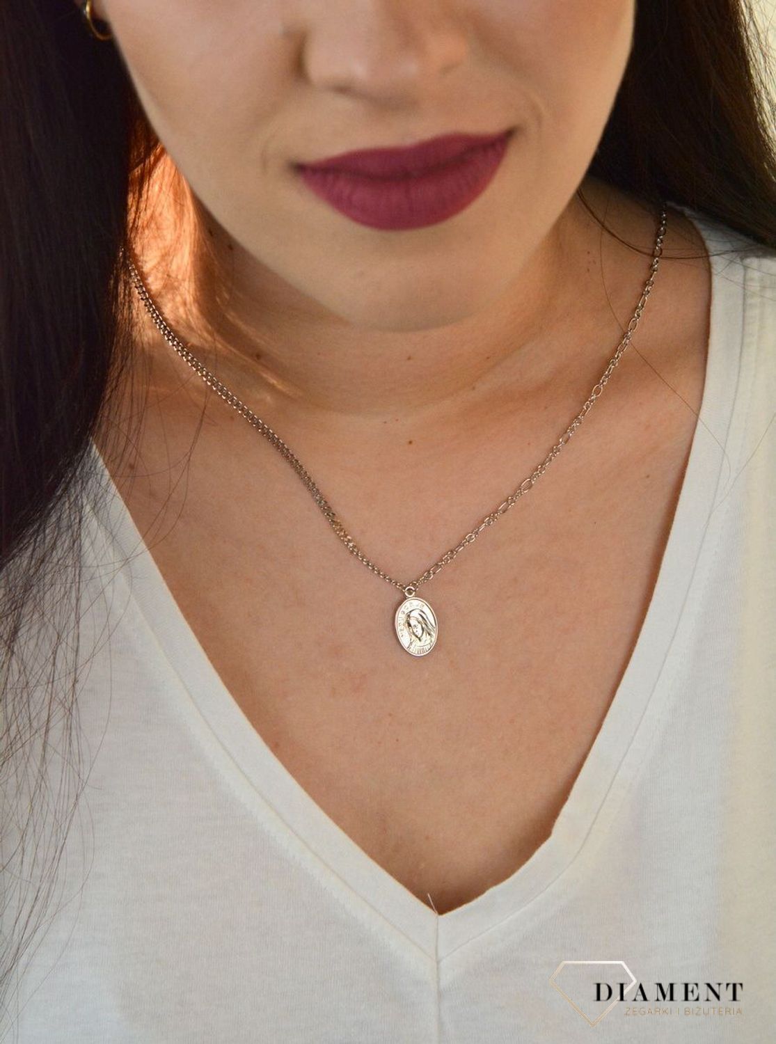 Naszyjnik srebrny z medalikiem DIA-NSZ-2397-925..jpg