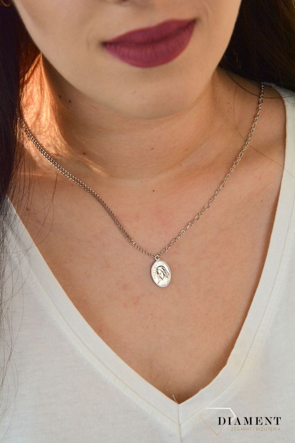 Naszyjnik srebrny z medalikiem DIA-NSZ-2397-925..jpg