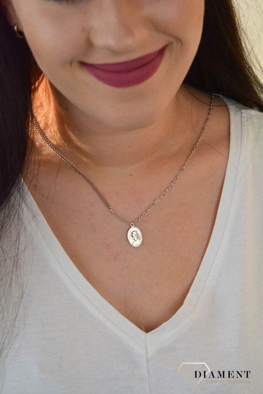 Naszyjnik srebrny z medalikiem DIA-NSZ-2397-925..jpg