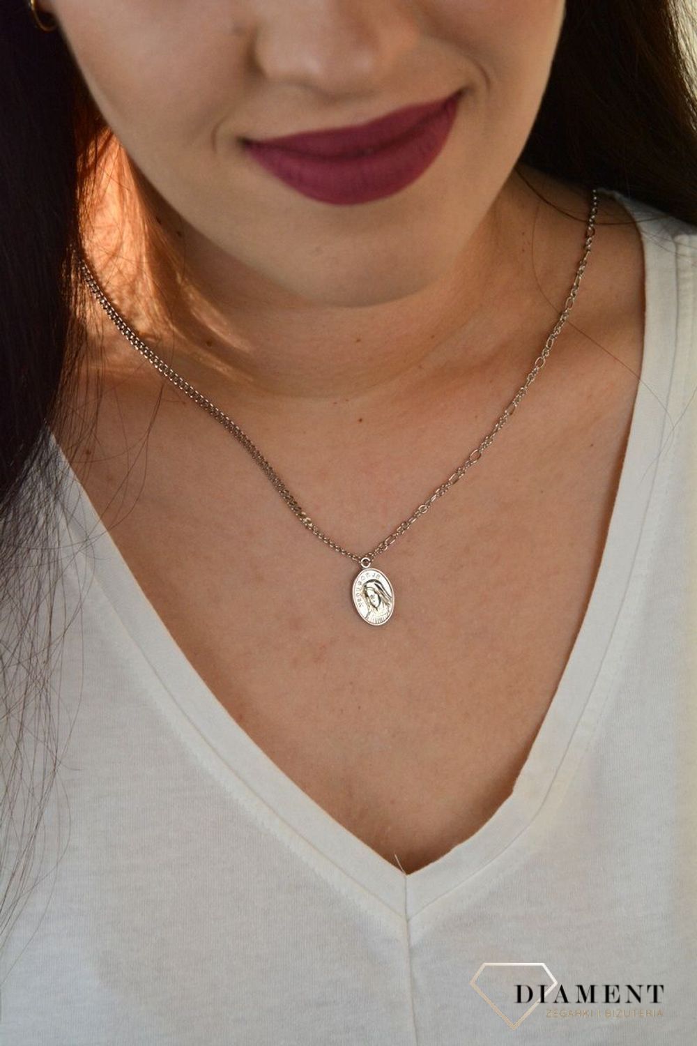 Naszyjnik srebrny z medalikiem DIA-NSZ-2397-925..jpg