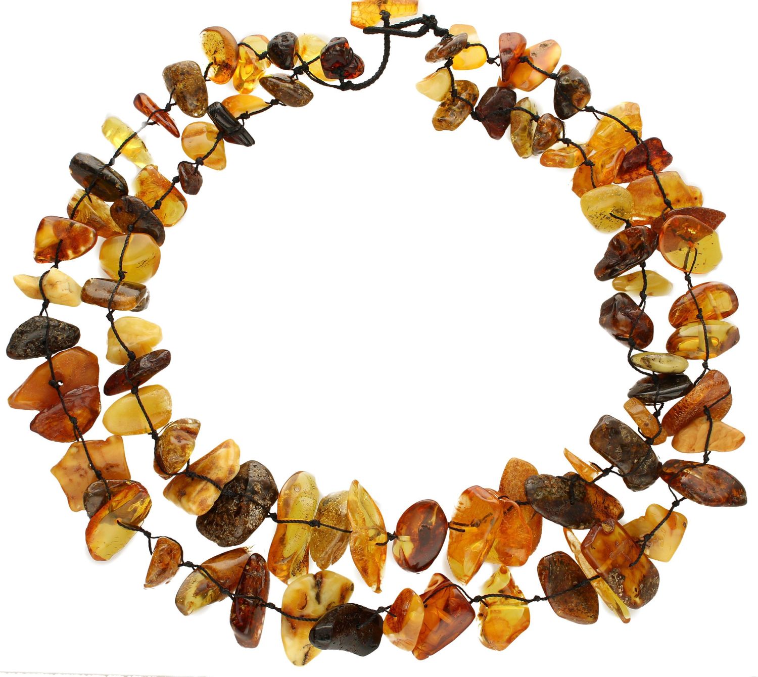 Naszyjnik z bursztynem w różnych barwach DIA-NSZ-2481-bursztyn.jpg