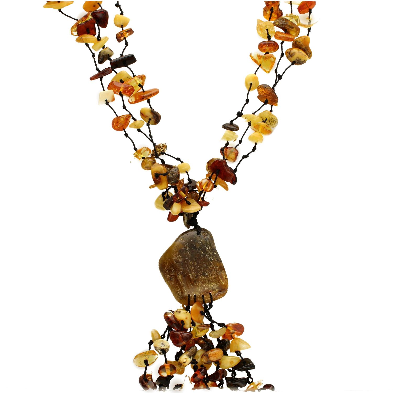 Naszyjnik z bursztynem w różnych barwach DIA-NSZ-2483-bursztyn.jpg