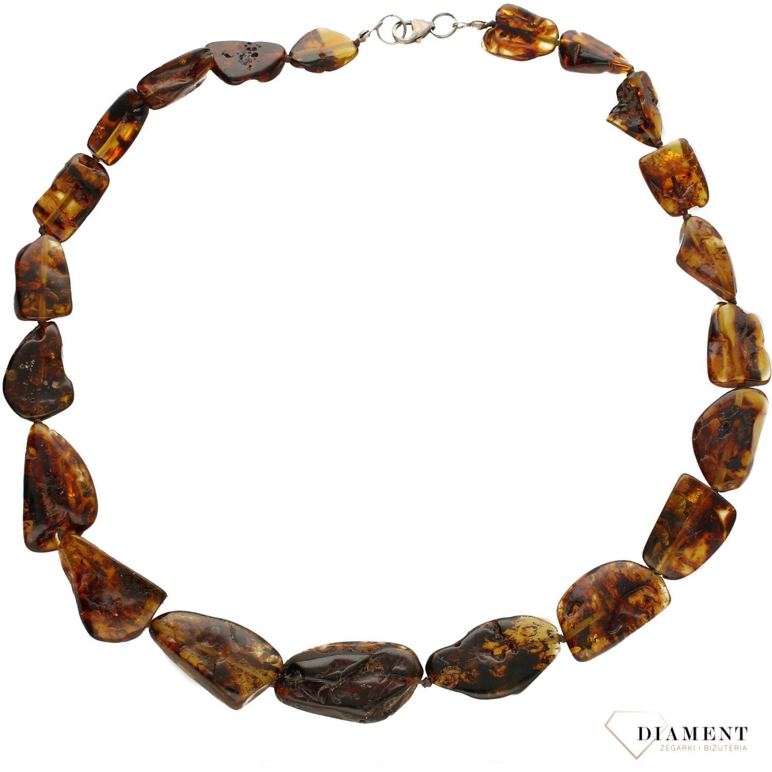Naszyjnik z bursztynem w kolorze brązu DIA-NSZ-2488-bursztyn.jpg