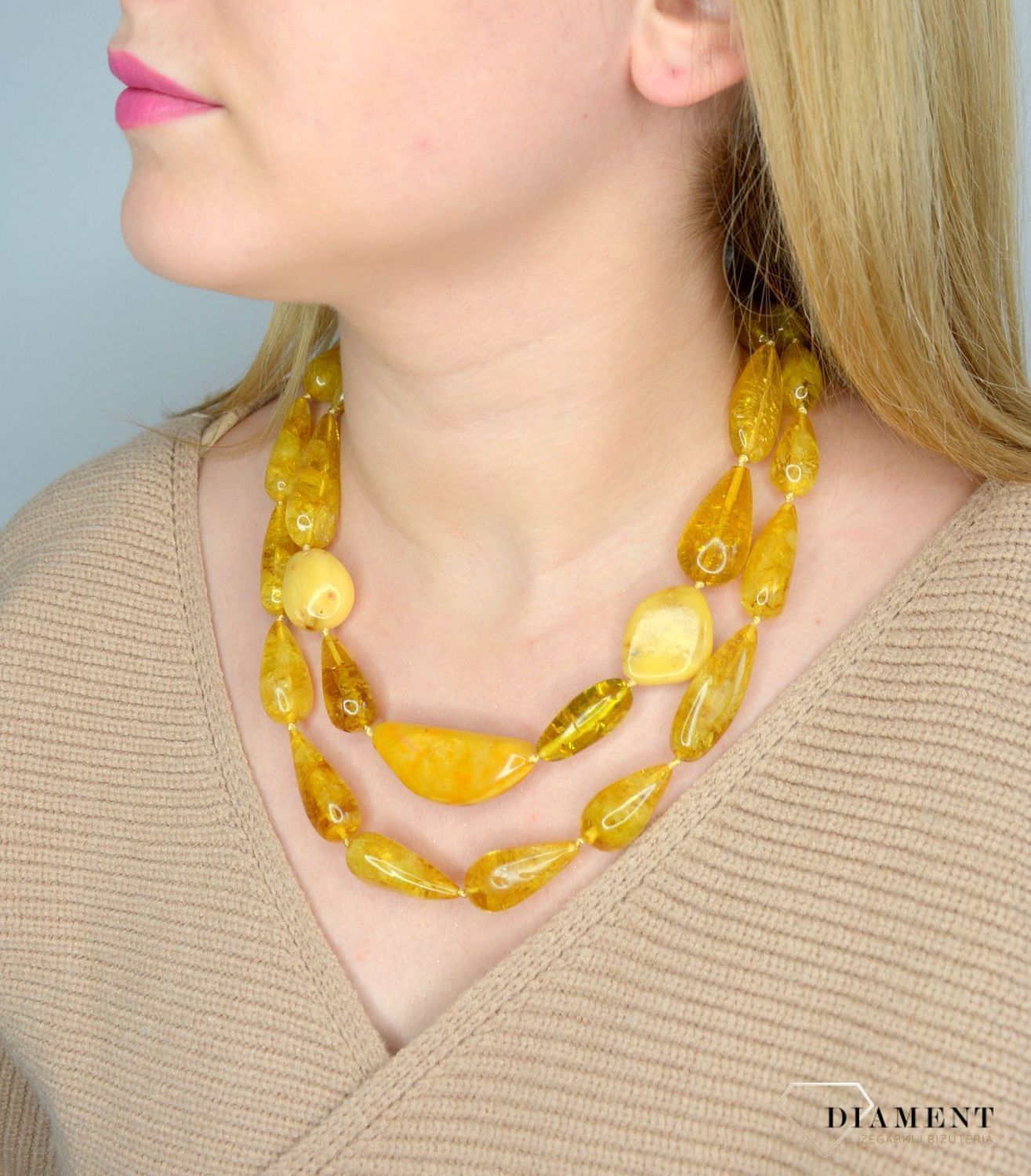 Długi naszyjnik z bursztynem w kolorze mlecznym DIA-NSZ-2489-bursztyn.jpg