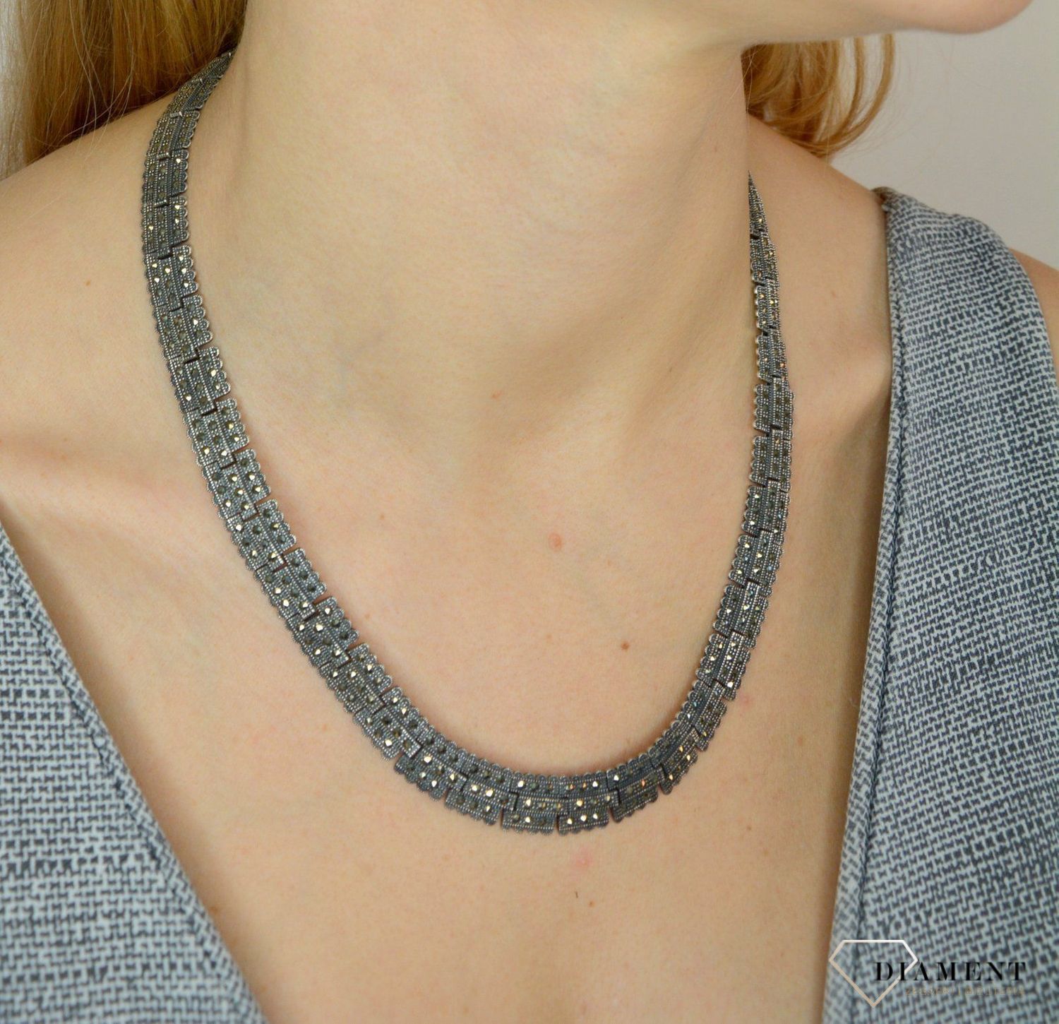 Naszyjnik srebrny z markazytami  DIA-NSZ-2497-925.jpg