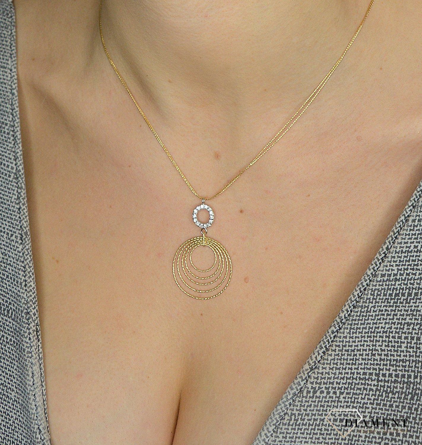 Naszyjnik złoty próby 585 z zawieszka DIA-NSZ-2524-585 ✓.jpg