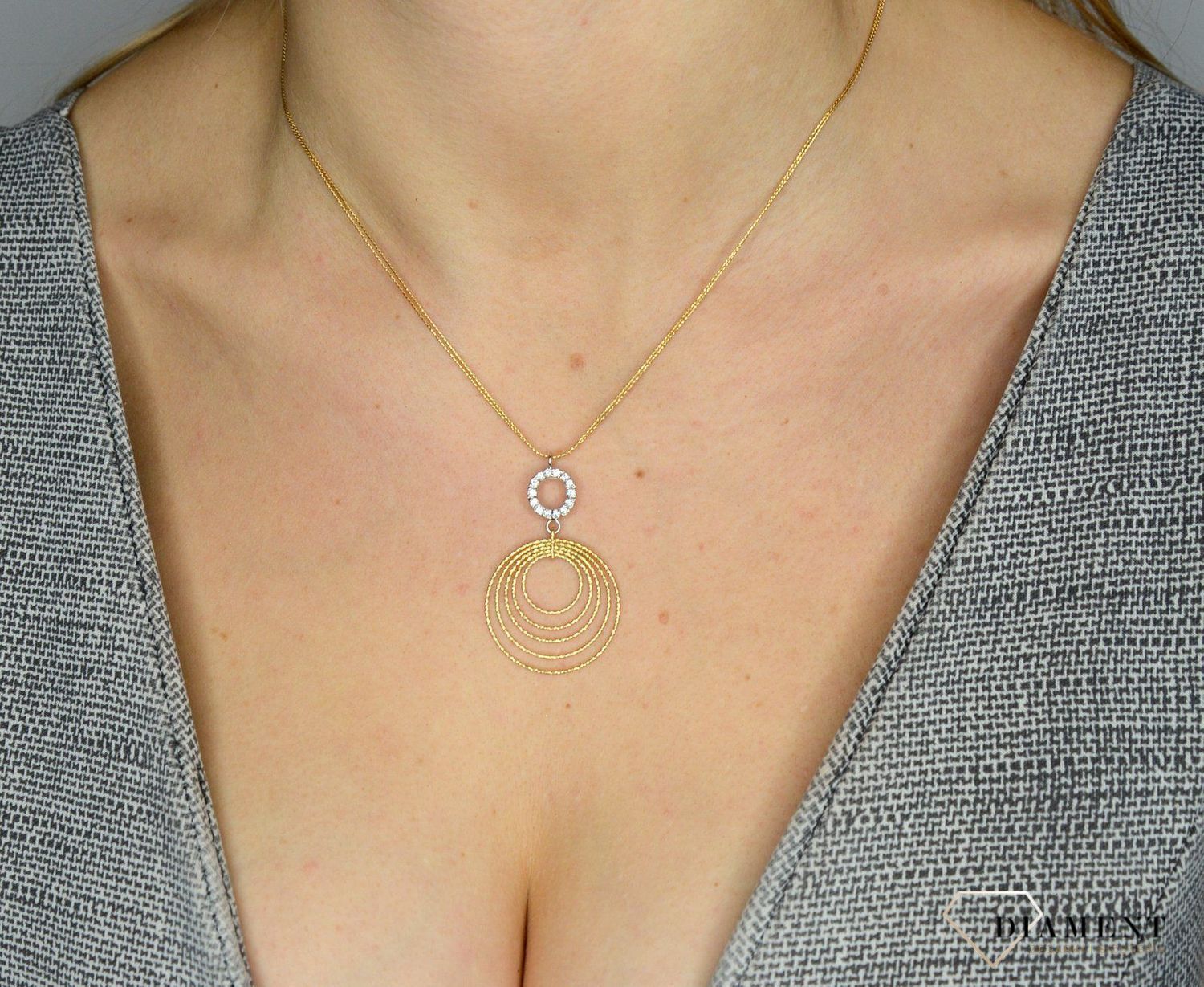 Naszyjnik złoty próby 585 z zawieszka DIA-NSZ-2524-585 ✓.jpg