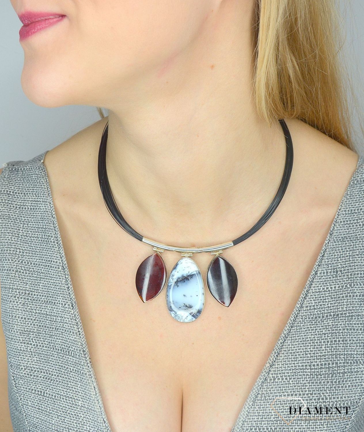 Naszyjnik damski z bursztynem i opalem dendrytowy DIA-NSZ-2774-925.jpg