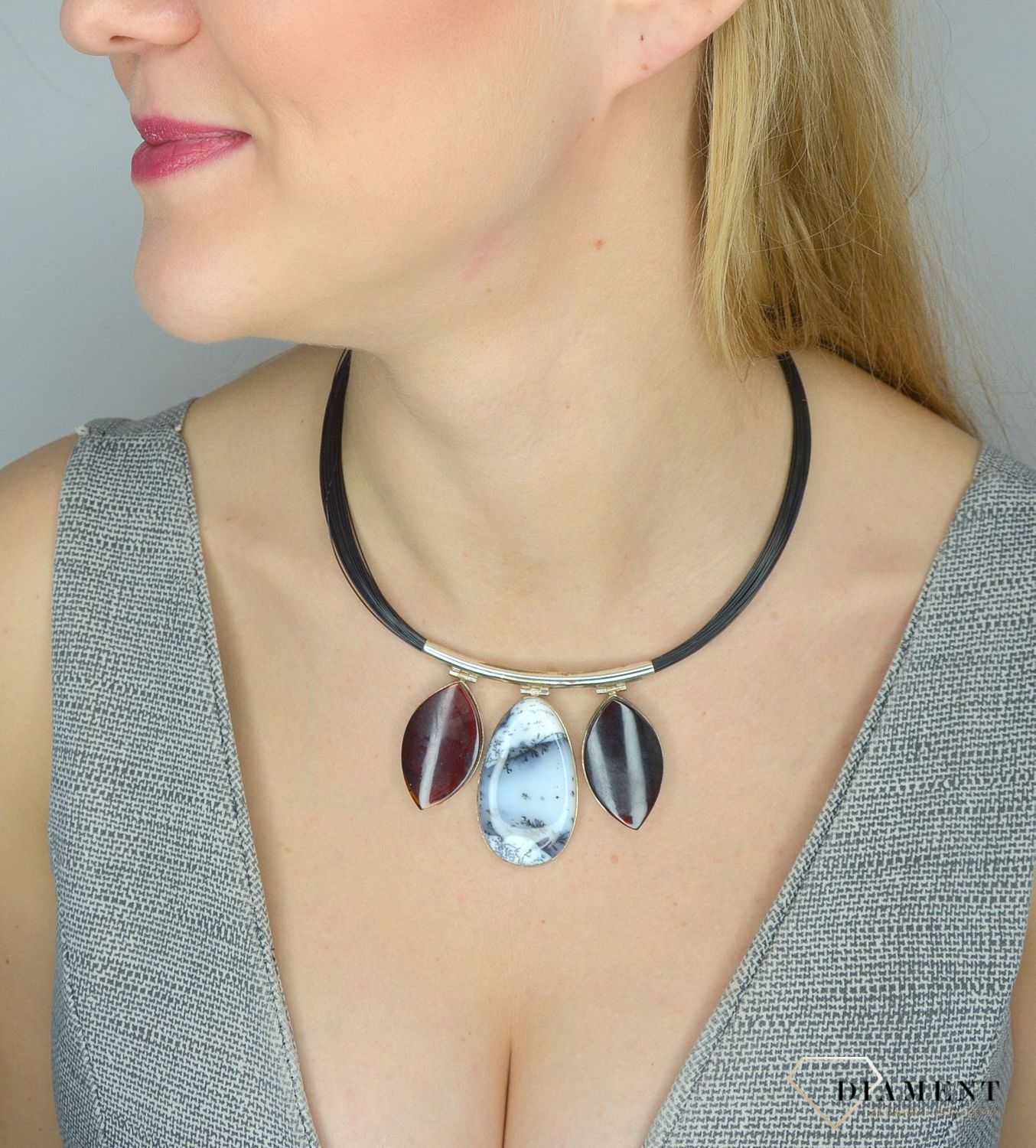 Naszyjnik damski z bursztynem i opalem dendrytowy DIA-NSZ-2774-925.jpg