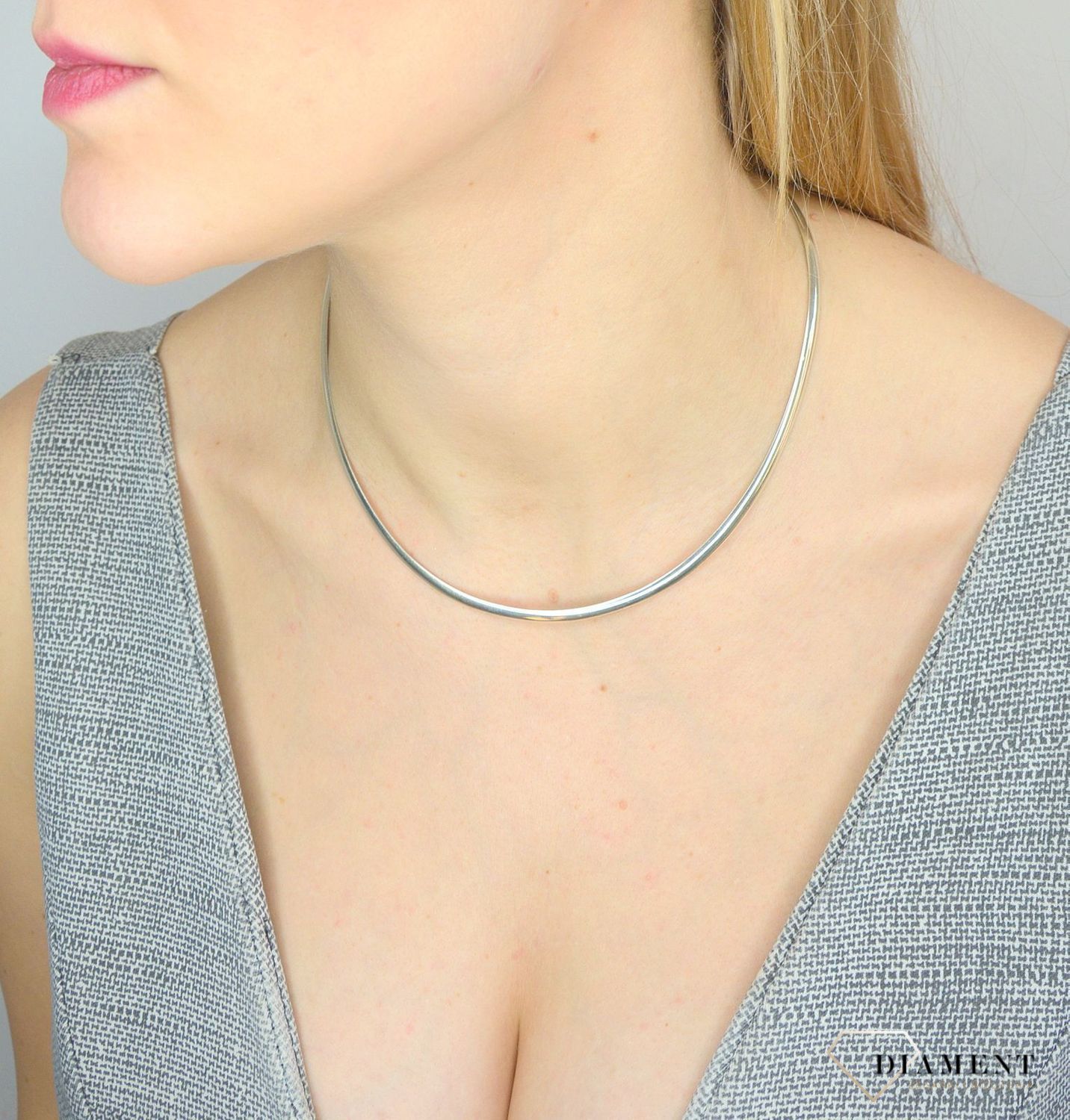 Naszyjnik srebrny 'Sztywna obroża Kleopatra'.jpg